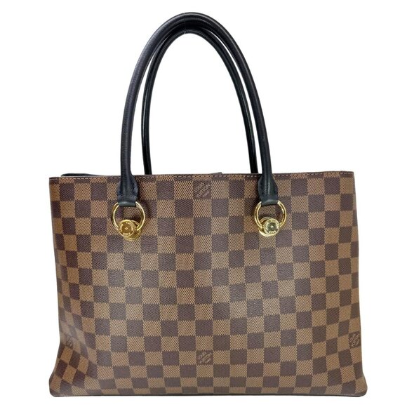 Louis Vuitton  LV Riverside Damier Ebene Satchel Bag Brown - Picture 3 of 11